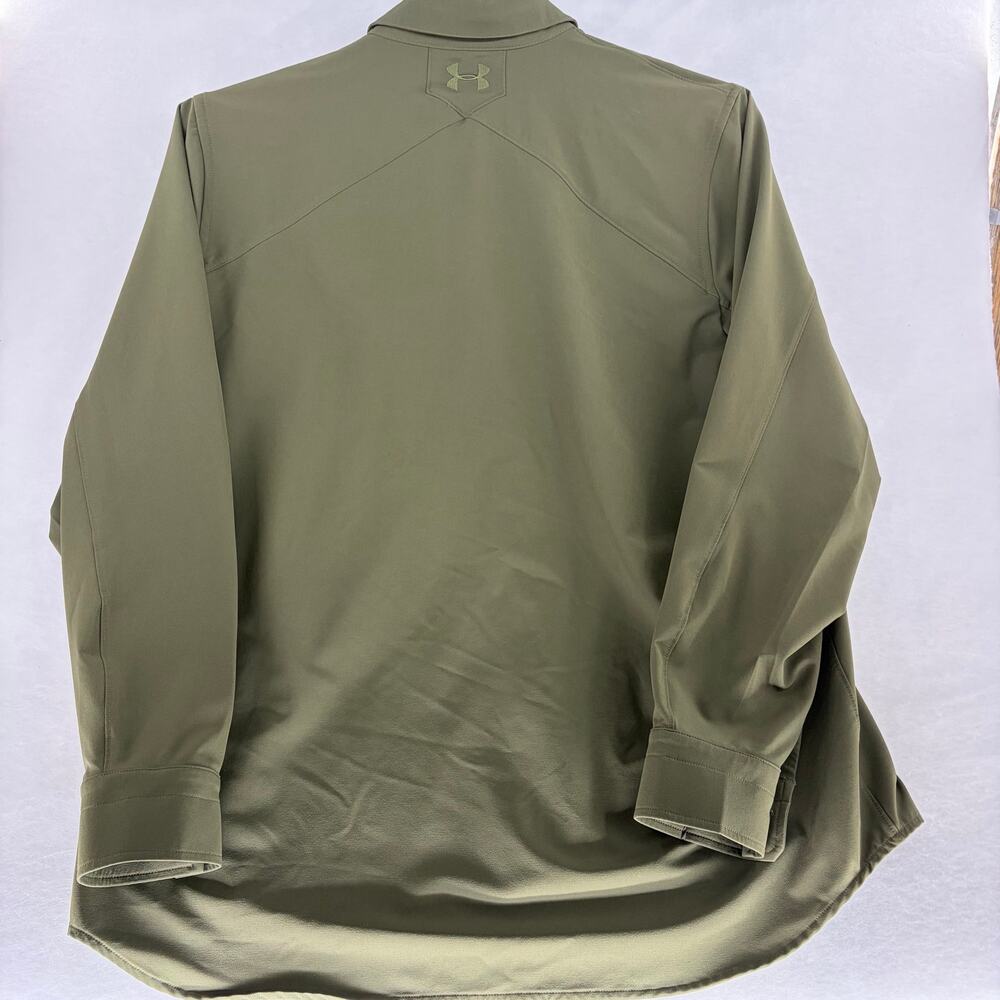 Under Armour Tactical Performance Long Sleeve Button Down Shirt Olive Green 3XL - Picture 2 of 16